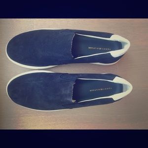 Mens Tommy Hilfiger Leather Suede Slip Ons